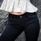 Slim Fit Negro Liso