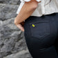 Slim Fit Negro Liso